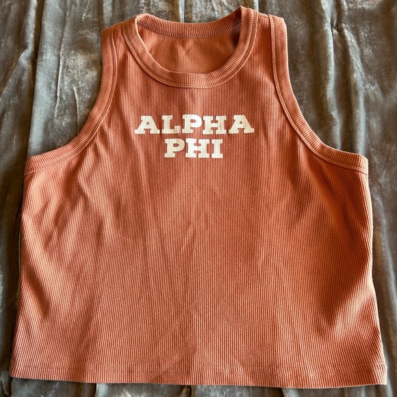 Amazon Women's Ribbed Tank Top - Alpha Phi - Picture 1 of 4